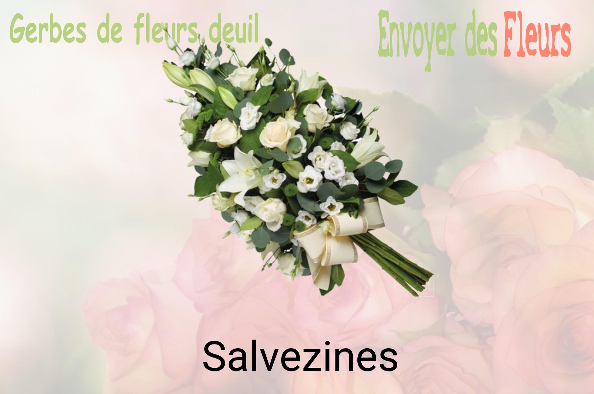Gerbe de fleurs de deuil livrée à Salvezines